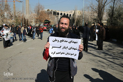 مراسم تشییع ۱۶آتش نشان شهید حادثه  پلاسکو