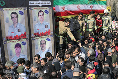 مراسم تشییع ۱۶آتش نشان شهید حادثه  پلاسکو