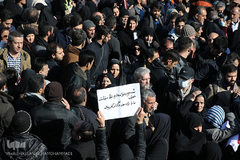 مراسم تشییع ۱۶آتش نشان شهید حادثه  پلاسکو