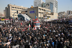 مراسم تشییع ۱۶آتش نشان شهید حادثه  پلاسکو