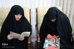 دیدار نمایندگان جامعه قرآنی با خانواده شهید طالب طاهری