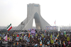 مراسم راهپیمایی یوم الله ۲۲ بهمن در میدان آزادی