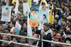 مراسم راهپیمایی یوم الله ۲۲ بهمن در میدان آزادی