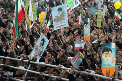 مراسم راهپیمایی یوم الله ۲۲ بهمن در میدان آزادی