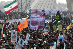 مراسم راهپیمایی یوم الله ۲۲ بهمن در میدان آزادی