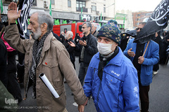 تجمع بزرگ عزاداران فاطمی در میدان هفت تیر