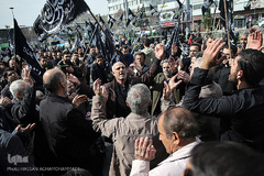 تجمع بزرگ عزاداران فاطمی در میدان هفت تیر