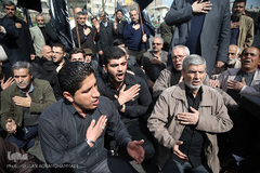 تجمع بزرگ عزاداران فاطمی در میدان هفت تیر