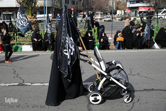 تجمع بزرگ عزاداران فاطمی در میدان هفت تیر