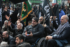 تجمع بزرگ عزاداران فاطمی در میدان هفت تیر