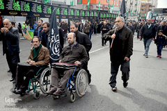 تجمع بزرگ عزاداران فاطمی در میدان هفت تیر