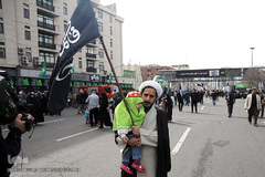 تجمع بزرگ عزاداران فاطمی در میدان هفت تیر