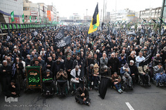 تجمع بزرگ عزاداران فاطمی در میدان هفت تیر