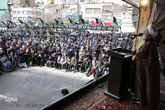 تجمع بزرگ عزاداران فاطمی در میدان هفت تیر