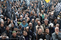 تجمع بزرگ عزاداران فاطمی در میدان هفت تیر