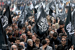 تجمع بزرگ عزاداران فاطمی در میدان هفت تیر