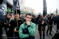 تجمع بزرگ عزاداران فاطمی در میدان هفت تیر