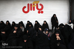 تجمع بزرگ عزاداران فاطمی در میدان هفت تیر