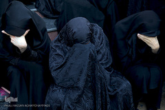 تجمع بزرگ عزاداران فاطمی در میدان هفت تیر