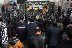 تجمع بزرگ عزاداران فاطمی در میدان هفت تیر