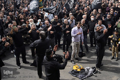 تجمع بزرگ عزاداران فاطمی در میدان هفت تیر