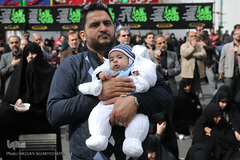 تجمع بزرگ عزاداران فاطمی در میدان هفت تیر