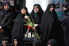 تدفین پیکر پاک و مطهر یک تن از شهدای گمنام دفاع مقدس در حوزه علمیه معیر