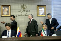 مراسم امضای تفاهم نامه همکاری وزرای فرهنگ ایران و اسلواکی