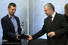 مراسم امضای تفاهم نامه همکاری وزرای فرهنگ ایران و اسلواکی