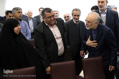 مراسم افتتاحیه تالار دستاوردهای هسته‌ای در باغ موزه دفاع مقدس