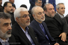 مراسم افتتاحیه تالار دستاوردهای هسته‌ای در باغ موزه دفاع مقدس