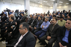 مراسم افتتاحیه تالار دستاوردهای هسته‌ای در باغ موزه دفاع مقدس