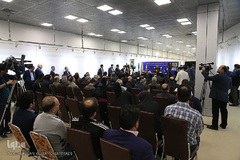 مراسم افتتاحیه تالار دستاوردهای هسته‌ای در باغ موزه دفاع مقدس