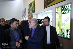 مراسم افتتاحیه تالار دستاوردهای هسته‌ای در باغ موزه دفاع مقدس