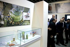 مراسم افتتاحیه تالار دستاوردهای هسته‌ای در باغ موزه دفاع مقدس