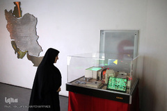 مراسم افتتاحیه تالار دستاوردهای هسته‌ای در باغ موزه دفاع مقدس