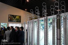 مراسم افتتاحیه تالار دستاوردهای هسته‌ای در باغ موزه دفاع مقدس