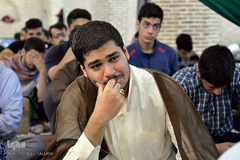 مراسم معنوی اعتکاف در مسجد جامع بازار تهران