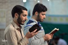 مراسم معنوی اعتکاف در مسجد جامع بازار تهران