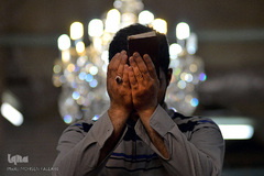 مراسم معنوی اعتکاف در مسجد جامع بازار تهران