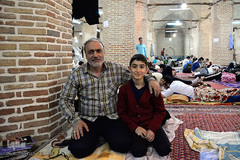 مراسم معنوی اعتکاف در مسجد جامع بازار تهران