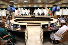 دیدار متسابقین روشندل مسابقات بین المللی قرآن با رییس سازمان بهزیستی