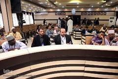 دیدار متسابقین روشندل مسابقات بین المللی قرآن با رییس سازمان بهزیستی