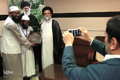 دیدار متسابقین روشندل مسابقات بین المللی قرآن با رییس سازمان بهزیستی