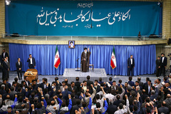 دیدار جمعی از کارگران سراسر کشور با حضرت آیت‌الله خامنه‌ای، رهبر انقلاب