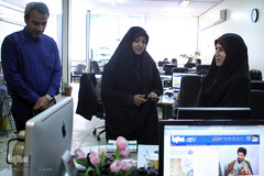 بازدید عضو هیئت‌رئیسه فراکسیون قرآن مجلس زهرا سعیدی مبارکه از تحریریه ایکنا
