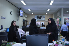 بازدید عضو هیئت‌رئیسه فراکسیون قرآن مجلس زهرا سعیدی مبارکه از تحریریه ایکنا
