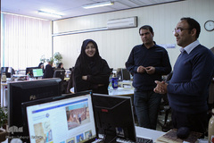 بازدید عضو هیئت‌رئیسه فراکسیون قرآن مجلس زهرا سعیدی مبارکه از تحریریه ایکنا
