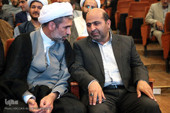 ابوالفضل قناعتی، عضو شورای اسلامی شهر تهران و حجت الاسلام المسلمین غلامرضا محمدزاده، مدیرکل اوقاف و امور خیریه استان تهران