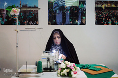 مراسم افتتاحیه کارگاه های دوخت لباس شیرخوارگان حسینی